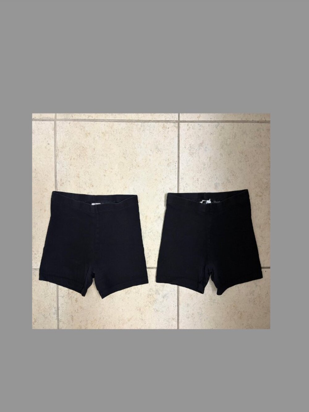 H&M Women's Gym Shorts Small Black 2 Pairs Short Yoga Cycling Exercise Hot Pants